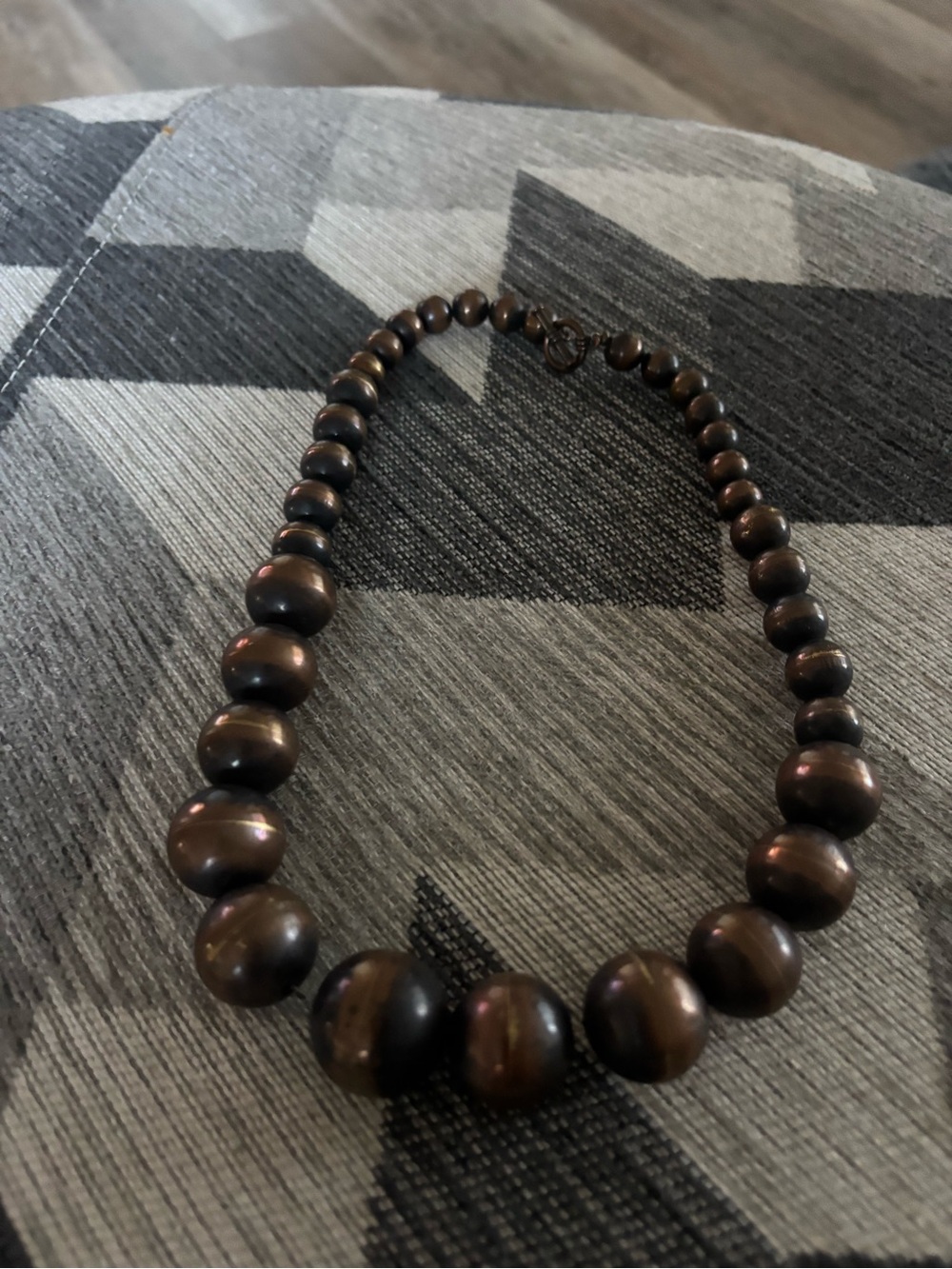 Native Made Copper Pearl Statement Necklace 20 inch- Women's Jewelry